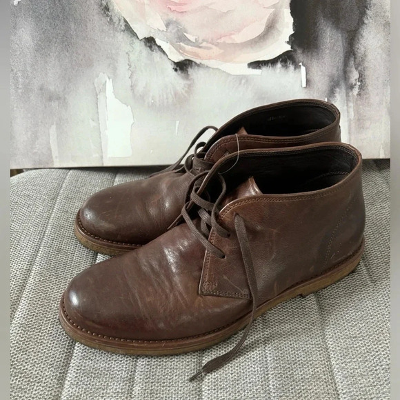 Allen Edmonds Montauk Brown Leather Chukka Boots Men's Size 8 - Picture 1 of 7